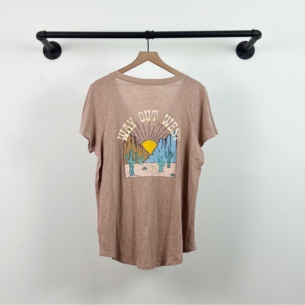 NWT Torrid Pocket Tee - Heritage Slub Desert Dreams Rose - Picture 7 of 7